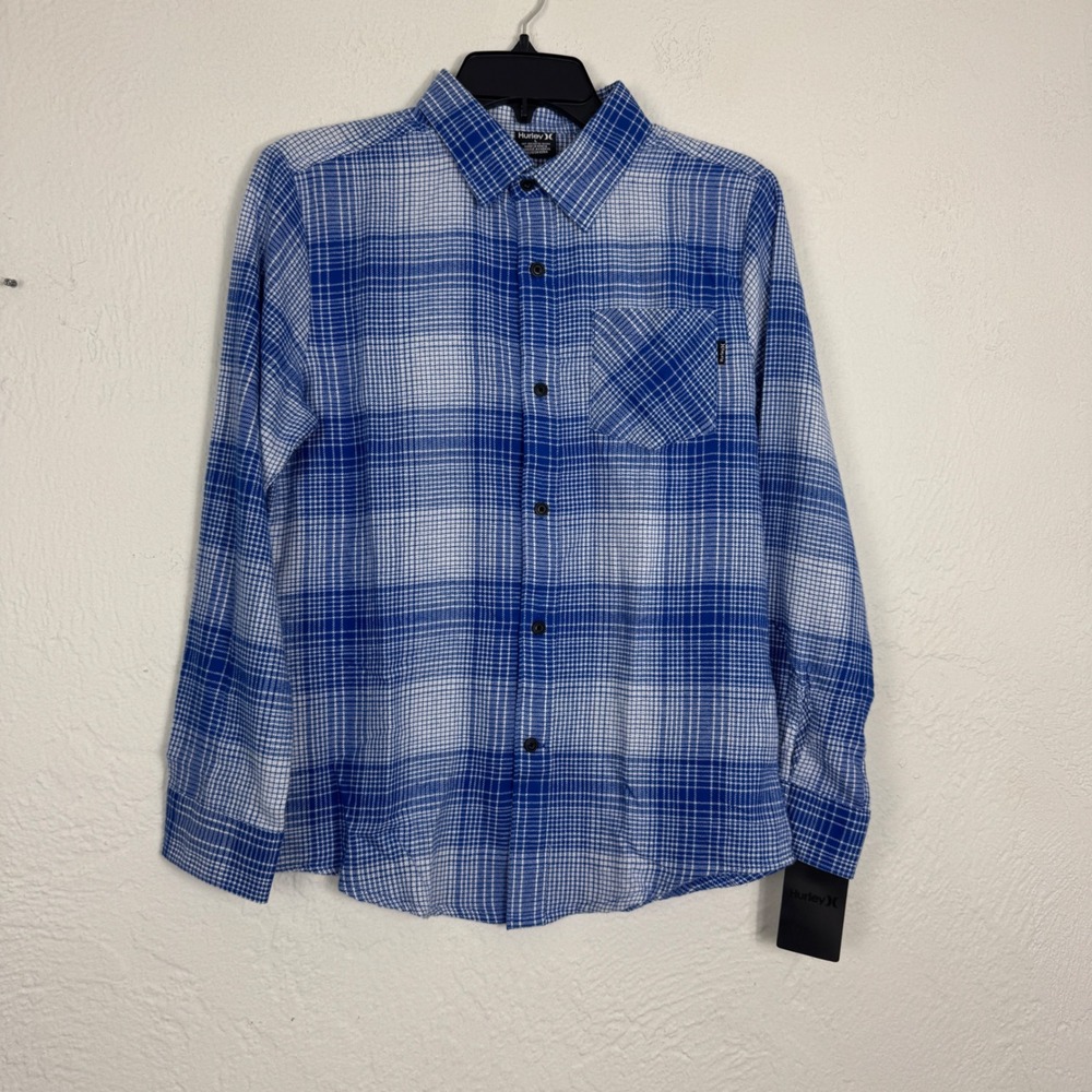 NWT! Bundle of 2 Hurley Boys Flannel and Waffle Knit Shirt Large 12-13 Yrs - Picture 9 of 13